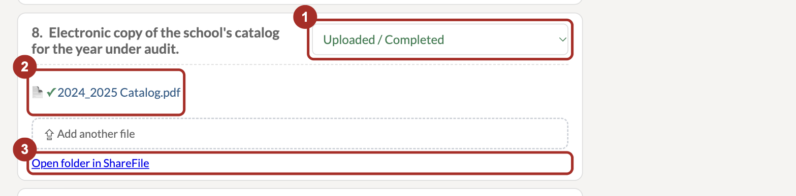 An item with a file