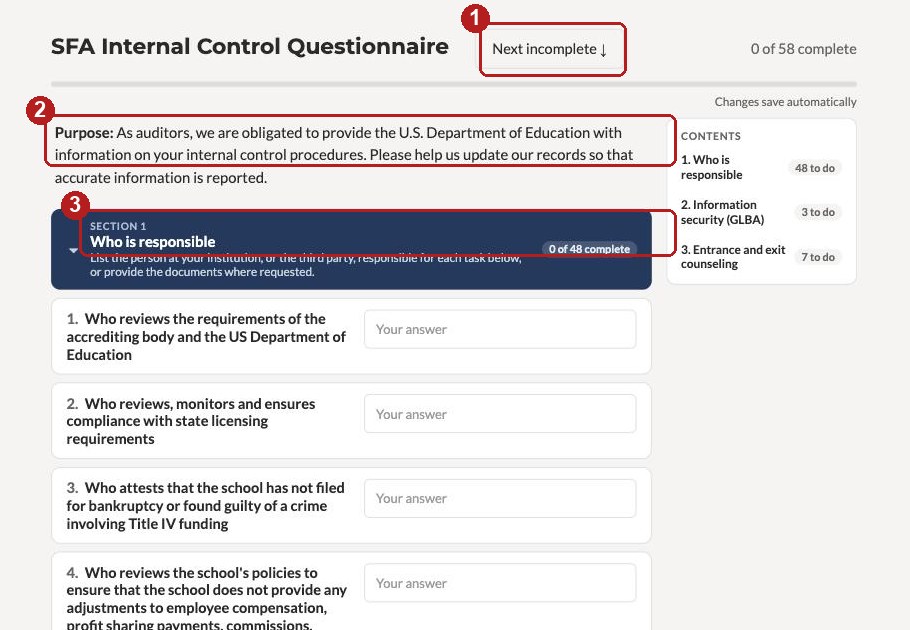 A questionnaire